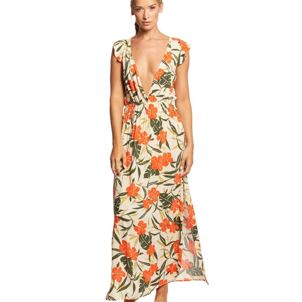 Vince Camuto Tropical Bloom Cover Up Dress